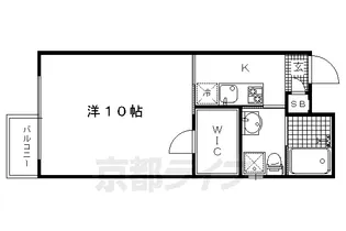 グランコスモ出町【101号室】の間取り