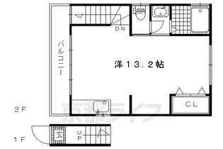 ハウスM【2F号室】の間取り