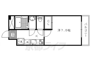 京都府京都市上京区西院町【マンション】の間取り