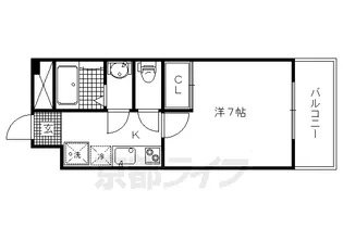 京都府京都市上京区西院町【マンション】の間取り