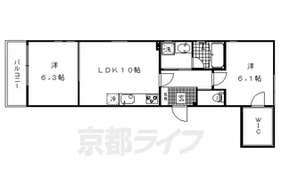 Boulogne府庁前【201号室】の間取り