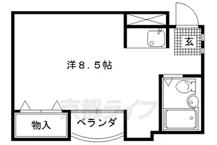 ビュウ御園【203号室】の間取り