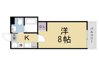 アークリード西陣【1階】の間取り