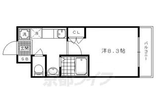 エクセレンス天神通【1階】の間取り