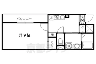 BRAINS京都衣笠【102号室】の間取り