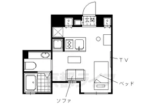 Coto Glance 御所北【206号室】の間取り