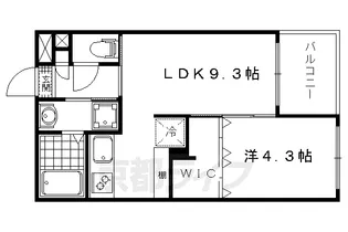 THE RESIDENCE 御所東【1階】の間取り
