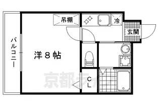 アークリード二条城北【401号室】の間取り