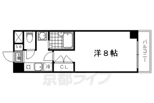 デプレ北野【203号室】の間取り