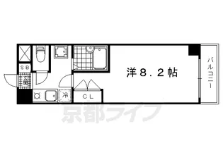 デプレ北野【413号室】の間取り