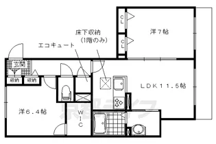 シルクメゾン弾正町【206号室】の間取り