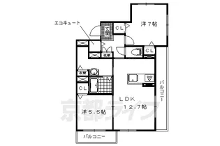 京都府京都市上京区弾正町【マンション】の間取り
