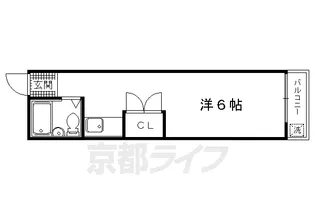 京都府京都市上京区伊勢殿構町【マンション】の間取り