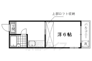 ロータス北野【203号室】の間取り