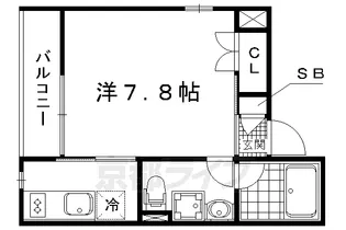 京都府京都市上京区三軒町【マンション】の間取り