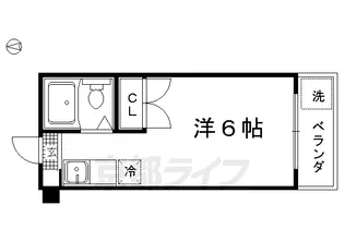 京都府京都市北区北野西白梅町【マンション】の間取り