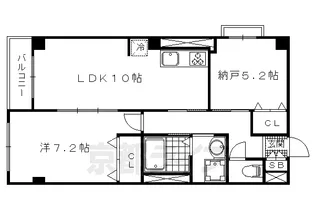 キャトル荒神【303号室】の間取り