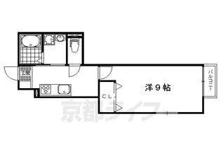 ハウス西馬場Ⅱ【101号室】の間取り