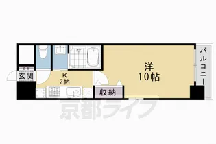 SILK HOUSEとなみ 2号館【508号室】の間取り