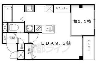 Ease西大路【2階】の間取り