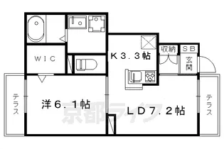 エルメゾン新町【101号室】の間取り