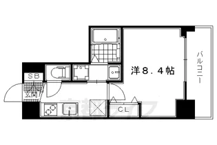 べラジオ西陣聚楽【602号室】の間取り