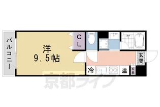 京都府京都市北区長乗西町【マンション】の間取り