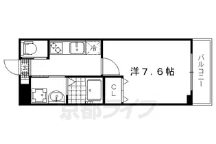 Merge一条通【103号室】の間取り