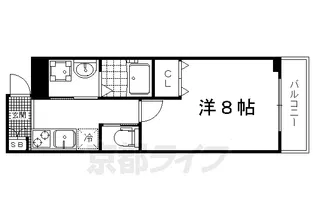 Merge一条通【208号室】の間取り