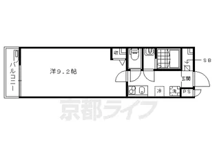フラッティ千本今出川【2階】の間取り