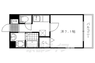 京都府京都市北区平野東柳町【アパート】の間取り