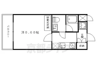 京都府京都市上京区小伝馬町【マンション】の間取り