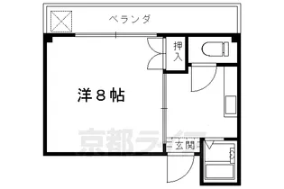 京都府京都市上京区井田町【マンション】の間取り