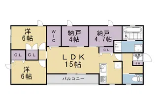 エスポワール丸太町【202号室】の間取り