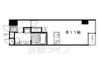 グランスイート鴨川【401号室】の間取り