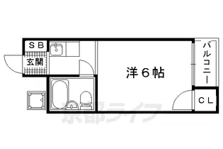 京都府京都市北区紫野下柏野町【マンション】の間取り
