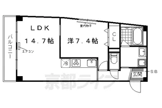 コモダ カーサ エンマ【3階】の間取り