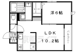カルヴァドス北山【4階】の間取り