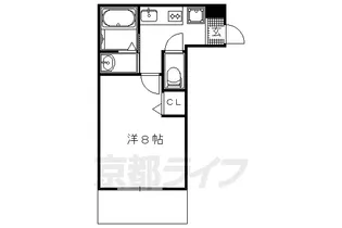 SAMSQUARE西陣【102号室】の間取り