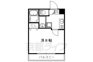 SAMSQUARE西陣【301号室】の間取り