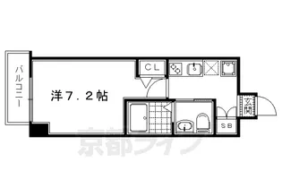 京都府京都市上京区革堂前之町【マンション】の間取り