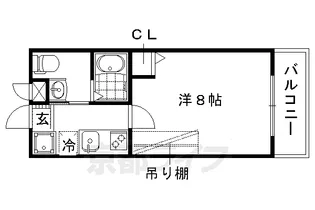 京都府京都市上京区桐木町【マンション】の間取り