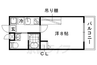 京都府京都市上京区桐木町【マンション】の間取り