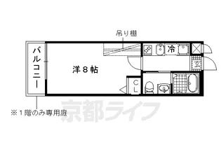 京都府京都市上京区桐木町【マンション】の間取り