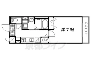 京都府京都市上京区姥ケ西町【マンション】の間取り