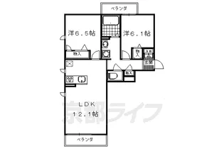 シャーメゾン舟山【303号室】の間取り
