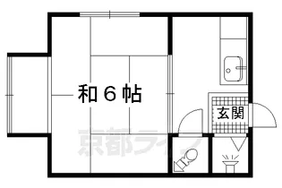 京都府京都市上京区真如堂突抜町【アパート】の間取り
