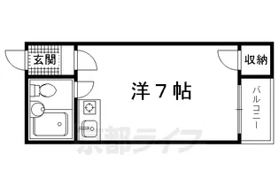 京都府京都市北区大将軍南一条町【マンション】の間取り
