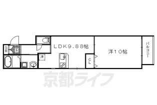 ウィルパーク御所西【304号室】の間取り
