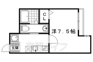 アークリード堀川寺之内【3階】の間取り